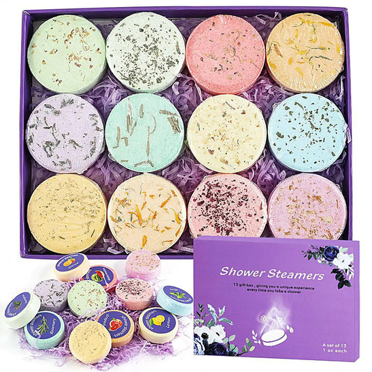 Aromatherapy Shower Steamers – Relaxing Floral Spa Experience (12 Pack)