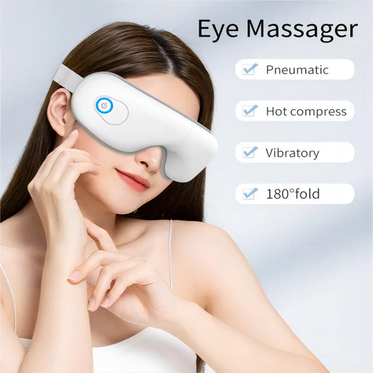 Bluetooth Heated Eye Massager – Smart Relaxation & Stress Relief